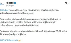 KOSGEB: Depremden etkilenen 94 bin 216 işletmeye 55,74 milyar TL kaynak sağladık