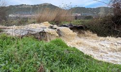 Manisa'da dereler taştı; tarım arazileri su altında kaldı