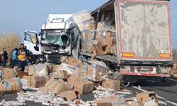 Manisa'da TIR, otomobil ve kamyonla çarpıştı: 5 yaralı