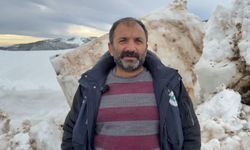 Tunceli'de 3 metreyi aşan karla zorlu mücadele dronla görüntülendi