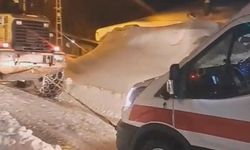 Yolu kapalı köyde rahatsızlanan hamile kadın için seferberlik