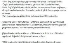 32 ilde FETÖ operasyonu: 41 tutuklama