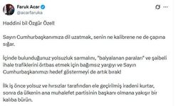 AK Partili Acar: Ana muhalefet partisinin başkanı olmana yakışır bir kalıba bürün