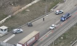 Ankara'da jandarmadan helikopterli trafik denetimi