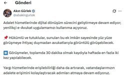 Bakan Gürlek: Hükümlü ve tutuklular, avukatlarıyla görüntülü görüşebilecek