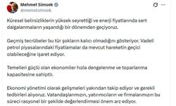 Bakan Şimşek: Geçmiş tecrübeler bu tür şokların kalıcı olmadığını gösteriyor