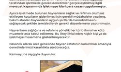 Bakanlıktan, işletmede hayvanlara kötü muameleye ceza