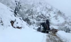 Batman'da 426 kilometrelik yol ağı kardan kapandı