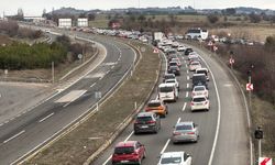 Bayram tatili dönüşünde Karabük geçişinde yoğunluk
