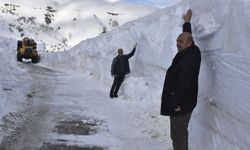 Bitlis'te 5 metreyi bulan karla mücadele