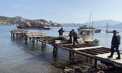 Bodrum'da kaçak iskeleler yıkıldı, karavanlar için tahliye başladı