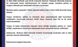 Bodrum'da marinada çıkan yangında 8 motoryat alev alev yandı (2)