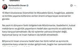 Burhanettin Duran'dan 'İslamofobi ile Mücadele Günü' mesajı