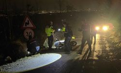 Bursa'da devrilen motosikletin sürücüsü öldü