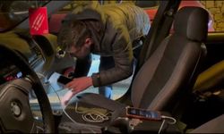 Bursa'daki trafik denetimi dronla görüntülendi; araçlar didik didik arandı