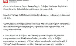 Cumhurbaşkanı Erdoğan, Malezya Başbakanı İbrahim ile görüştü
