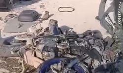 Dönüş yapan minibüse çarpan motosikletin sürücüsü yaralandı; kaza kamerada