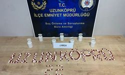 Edirne'de uyuşturucu ecza ile yakalanan şüpheli gözaltında