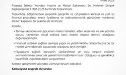 Finansal İstikrar Komitesi, Bakan Şimşek başkanlığında toplandı