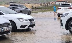 Gercüş'te sağanak ve rüzgar: Yollar suyla doldu, ağaçlar devrildi