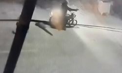 Hatay'da bir evin kurşunlanma anı kamerada