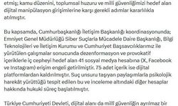 İletişim Başkanı Duran: Dezenformasyon içeren 41 hesaba erişim engeli getirildi