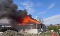 İstanbul- Çatalca'da tek katlı evde yangın