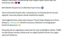 Kayseri pastırmasına AB'den coğrafi işaret tescili