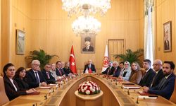 Kurtulmuş, KKTC-Türkiye Parlamentolar Arası Dostluk Grubu Başkanı Canaltay'ı kabul etti