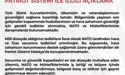 MSB: Malatya'da Patriot sistemi konuşlandırılıyor