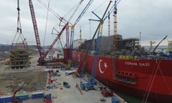 Osman Gazi yüzer üretim platformuna 2,5 tonluk modül entegre edildi