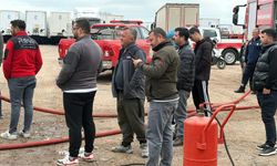 Park halindeki TIR yandı, şoför dumandan etkilendi