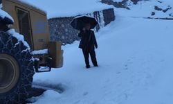 Sason'da kar yağışı nedeniyle 15 köy yolu ulaşıma kapandı