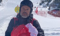 Yarasa adam Ergan Dağı Kayak Merkezi'nde uçtu