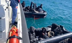 Yunan unsurları tarafından geri itilen 31 kaçak göçmen kurtarıldı