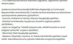 12 ilde suç örgütü operasyonu: 49 tutuklama