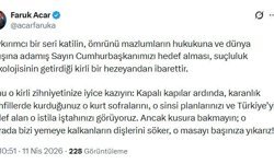AK Parti'li Acar: Soykırımcı bir seri katilin, Cumhurbaşkanımızı hedef alması kirli bir hezeyandan ibarettir