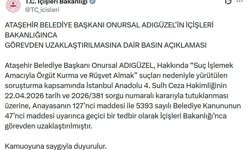 Ataşehir Belediye Başkanı Adıgüzel görevden uzaklaştırıldı