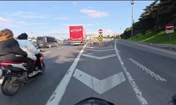 Ataşehir'de motosikletli arkada oturan kadının saçını çekti; dengesini kaybeden kadın ölümden döndü