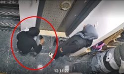 Ayakkabıyı koklayıp, kartla kapıyı açmaya çalıştılar