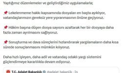 Bakan Gürlek: Hakim başına düşen dosya sayısını azaltıyoruz