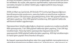Bakan Gürlek: Uyuşturucu, yasa dışı bahis ve sanal kumar operasyonlarında 2 bin 996 şüpheli tutuklandı