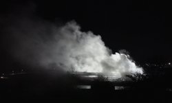 Bolu'da çıkan yangında bir depo kullanılamaz hale geldi