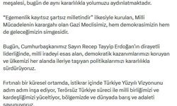 Cevdet Yılmaz'dan '23 Nisan' mesajı