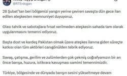 Cumhurbaşkanı Erdoğan: Ateşkesten memnuniyet duyuyoruz