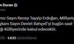 Cumhurbaşkanı Erdoğan, Bahçeli'yi kabul edecek