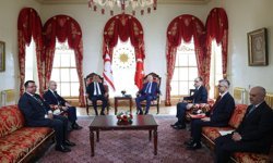 Cumhurbaşkanı Erdoğan, KKTC Cumhurbaşkanı Tufan Erhürman ile bir araya geldi