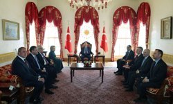 Cumhurbaşkanı Erdoğan, Rusya Federasyonu Meclis Başkanı Valentina Matviyenko'yu kabul etti / Görüntü eklendi