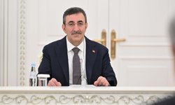 Cumhurbaşkanı Yardımcısı Yılmaz, Kazakistan Cumhurbaşkanı Tokayev ile bir araya geldi