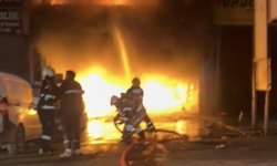 Diyarbakır'da oto tamir dükkanında yangın